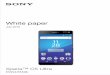 White paper - Sony Mobile paper July 2016 E5553/E5506 ... however, be incorporated into new ... Sony’s Exmor RS mobile sensor and HDR technology to provide sharp and clear images