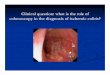Colonoscopy in ischemic colitis - Inova and... · such as Crohn’s or ulcerative colitis, infectious colitis, ... differential diagnosis. ... Colonoscopy in ischemic colitis