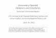 Secondary Payload Adapters and Interfaces · PDF fileSecondary Payload Adapters and Interfaces Technical Committee Report 17th Annual Small Payload Rideshare Symposium Johns Hopkins