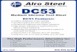 Medium Chrome Tool Steel DC53 Features - Since · PDF fileDC53 is a general purpose cold work tool steel with exceptional Toughness, Wear Resistance, Compressive ... excellent machining