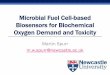 Microbial Fuel Cell-based Biosensors for Biochemical ... · PDF fileMicrobial Fuel Cell-based Biosensors for Biochemical Oxygen Demand and Toxicity Martin Spurr ... PowerPoint Presentation