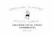 DIOCESE OF EL PASO HANDBOOK - Edl · PDF fileabusive behavior or fail to leave, the officials wills top the game until the officials and coaches can take corrective action