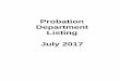 Probation Department Listing July 2017 - IN.gov Department Listing July 2017 ADAMS COUNTY Rhonda McIntosh Chief Probation Officer Adams County Probation 122 S. Third Street, Decatur,