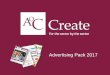 Advertising Pack 2017 - AoC · PDF fileAdvertising Pack 2017 . Association of Colleges ... positions and job hunters to search for their perfect role. ... AoC’s flagship weekly email