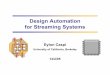 Design Automation for Streaming Systemsbrass.cs.berkeley.edu/documents/eylon_thesis/thesis-talk.pdf · •FIFO buffered channel ... •Encode EOS E as extra D bit (out of band, easy
