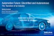 Automotive Future: Electrified and Autonomous - IEEE Holm Antler IEEE Conference. Electrified... · Disruptive Technologies ... High Voltage Auxiliary Modules Charging Inlets Chargers