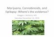 Marijuana, Cannabinoids, and Epilepsy: Where’s the · PDF fileMarijuana, Cannabinoids, and Epilepsy: Where’s the evidence? ... cannabinoids in the treatment of epilepsy ... –Constipation