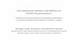 Occupational Health and Safety for Hotel · PDF fileOccupational Health and Safety for Hotel Housekeepers: Towards a framework for international standards to protect workers and advance