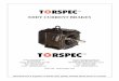 EDDY CURRENT BRAKES - Torspec International inc CURRENT BRAKES Torspec International Inc. 15 Cargill Drive Seguin, Ontario, Canada P2A 0B2 Phone: (416) 213-1026 Fax: (705) 732-4466