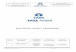 ELECTRICAL SAFETY PROCEDURE - Tata Power · PDF fileElectrical Safety Procedure ... Hazard Identification and Risk Assessment ... 6. 4.4 Ensure metallic segregation of Bus side