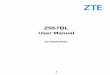 ZTE T22 - s3. · PDF file3 Disclaimer ZTE Corporation expressly disclaims any liability for faults and damages caused by unauthorized modifications of the software. Images and screenshots
