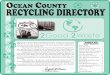 Ocean County Recycling Directory - Freehold Cartage Inc COUNTY... · 2Good 2Waste Welcome to the 2011 ... recycling directory that we hope answers your many questions and concerns