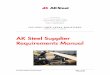 AK Steel Supplier Requirements Page 1 of 57 Revised 1/18 · PDF fileAK Steel Supplier Requirements Page 27 of 57 ... Enter # of hours on each job the equipment / tool was used MATERIAL,