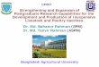 Bangladesh Agricultural University - · PDF fileOil adjuvanated Fowl cholera vaccine dl tdevelopment Pasteurella multocida organisms ... Microsoft PowerPoint - CP 007_BAU_Bahanur Sir.ppt