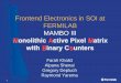 Frontend Electronics in SOI at FERMILAB MAMBO IIIppd.fnal.gov/eed/asic/Presentations/MAMBO_III_VIPS_f.pdf · Frontend Electronics in SOI at FERMILAB MAMBO III Monolithic Active Pixel