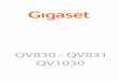 Gigaset QV830 User guide - QVC | Online Shopping … the device to our Service departme to nt be repaired. ... your Gigaset according to your requirements ( page 18) or ˜rstly familiarise