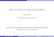 Effective Solvers for Reservoir Simulation - Ricam · PDF fileE ective Solvers for Reservoir Simulation Xiaozhe Hu The Pennsylvania State University Numerical Analysis of Multiscale
