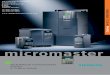 Siemens MICROMASTER Catalogue DA51 410...U1_U4_Ruecken_DA_51_2_en_05-06.FH10 Tue Oct 04 11:42:52 2005 Seite 3 Probedruck MICROMASTER 410/420/430/440 Inverters 0.12 kW to 250 kW Catalog