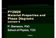 PY2M20 Material Properties and Phase Diagrams Material Properties and Phase Diagrams Lt 6Lecture 6 P. Stamenov, PhD Sh l fSchool of Ph i TCDPhysics, TCD PY2M20-6 Microstructures i