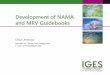 Development of NAMA and MRV Guidebooks - 国立環境 · PDF fileDevelopment of NAMA and MRV Guidebooks ... BURs should be prepared every two ... There are two conservative ways of