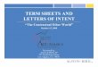 TERM SHEETS AND LETTERS OF INTENT - The In-house · PDF fileTERM SHEETS AND LETTERS OF INTENT ... representation to seller that acceptance of this proposal will guarantee ... Does