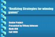“Realizing Strategies for winning games” · PDF file · 2010-12-21Analyzing the game Lights Out by use of ... Disadvantages ... “Realizing Strategies for winning games”