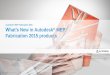 MEP Fabrication 2015 What’s New in Autodesk MEP ... - · PDF fileWhat’s New in Autodesk® MEP Fabrication 2015 products Autodesk ... * Fabrication CADmep 2015 requires AutoCAD