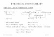 THE NEGATIVE-FEEDBACK LOOP - U of S Engineering 323 -Feedback and stability Page 16 of 27 *** BANDWIDTH • Negative feedback increases the bandwidth of an amplifier. • Because of