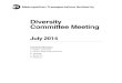 Diversity Committee Meeting - MTAweb.mta.info/mta/news/books/archive/140728_0100_Diversity.pdf · MTAHQ Recruitment Strategies Report ... presentation on EEO activities, ... MTA Diversity