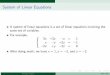 System of Linear Equations - NTUd00922011/matlab/260/20150923.pdf · System of Linear Equations A system of linear equations is a set of linear equations involving the same set of