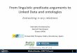 From linguistic predicate-arguments to Linked Data and ...taln.upf.edu/pages/eswc2016-tutorial/ESWC_tuto_RelExtr_v1.0.pdf · From linguistic predicate-arguments to ... From text to