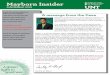 Mayborn Insider - School of Journalism · PDF fileWelcome to the first issue of the Mayborn Insider. I’m ... Marketwave president and CEO, and her team. ... Inc., of Arlington who