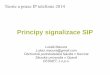 Principy signalizace SIP - Teorie a praxe · PDF fileOpenIMS. 15 Dnešní stav ve firmách ... Nejznámější implementace – Asterisk, OpenSIPS, Kamailio. 38 SIP teorie SIP uri