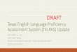 Texas English Language Proficiency Assessment … English Language Proficiency Assessment System (TELPAS) Update SEPTEMBER 12, 2017 TETN EVENT #4851 STUDENT ASSESSMENT DIVISION -TEXAS