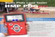 Static Plate Load Tester HMP PDGpro - · PDF filefor all static plate load testers! ... DIN 18134 issue 2012 German standard ... to create professional test reports Readout of the