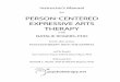 for PERSON-CENTERED EXPRESSIVE ARTS · PDF fileCentered Expressive Arts Therapy in this manual for a brief review of ... what participants learned about Rogers’ approach to person-centered