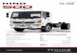 FG 1628 - Hino Truck and Bus Australia: Truck Sales ... TANK Capacity 200L Type All steel rectangle Fuel pre-filter & sedimenter Equipped Fuel tank cap key Equipped 