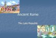 Ancient Rome - Brookings School District Studies/Rome/Late... · Punic Wars – Wars between Rome and Carthage 