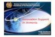 Innovation Support in Armenia - EU4Business Support in Armenia ... interactions with other firms and public research institutions, ... Support to implementation of the SME Strategy