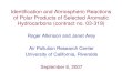 Identification and Atmospheric Reactions of Polar · PDF fileIdentification and Atmospheric Reactions of Polar Products of Selected Aromatic Hydrocarbons (contract no. 03-319) Roger