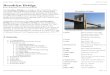 Brooklyn Bridge - Wikipedia, the free   Bridge - Wikipedia, the free encyclopedia 9/26/13 1:13 AM   Page 1 of 13 Brooklyn Bridge The Brooklyn Bridge, viewed from Manhattan
