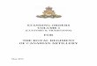 FOR THE ROYAL REGIMENT OF CANADIAN ARTILL · PDF file105 Battle Honours, ... Artillery in 1960, as a result of the closing of the Coastal Artillery and AntiAircraft Schools- at Halifax,