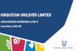 HINDUSTAN UNILEVER LIMITED - hul.co.in CBEC to HUL: ... Market segmentation Beauty Mkt in North ... DIGITIZING HUL ACROSS THE VALUE CHAIN 43 Mass Marketing to Massive