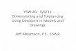 Dimensioning and Tolerancing Using DimXpert in …edi3di.com/YSWUG/Meetings/120906/120906-Dimension-Expert.pdfYSWUG - 9/6/12 Dimensioning and Tolerancing Using DimXpert in Models and