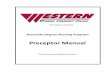 Preceptor Manual - Western Wyoming Community College · PDF filePreceptor Role ... nurse provides care across the lifespan of diverse patients, ... clinical faculty member and reviewing
