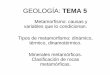 GEOLOGÍA: TEMA 3. - exa.unne.edu.ar GEOLOGÍA tema 5.pdf · rocas y los minerales hidratados, reduciendo los espacios vacíos. • Por acción del incremento de temperatura también