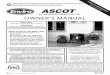 BY: SHERWOOD INDUSTRIES LTD OWNER’S …enviro.com/custom_content/docs/manuals/C-13825 Instruction Ascot...3 Safety Precautions.....2 Table of Contents.....3