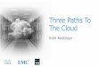 Three Paths To The Cloud - Dell EMC · EMC VSPEX SIMPLE. EFFICIENT. FLEXIBLE. Storage & Backup Network x86 Server Hypervisor Application Reference Architectures Validated By EMC &
