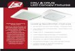 CRU CRUS LED Canopy Fixtures - LSI · PDF fileQuick-connect wiring process ensures simple and correct ... Driver Housing Exceptional Design in an LED ... Replaces most existing 2X2