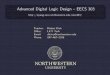 Advanced Digital Logic Design – EECS 303ziyang.eecs.umich.edu/~dickrp//eecs303/lectures/adld-testing.pdf · Advanced Digital Logic Design – EECS 303 Teacher:Robert Dick Oﬃce:L477